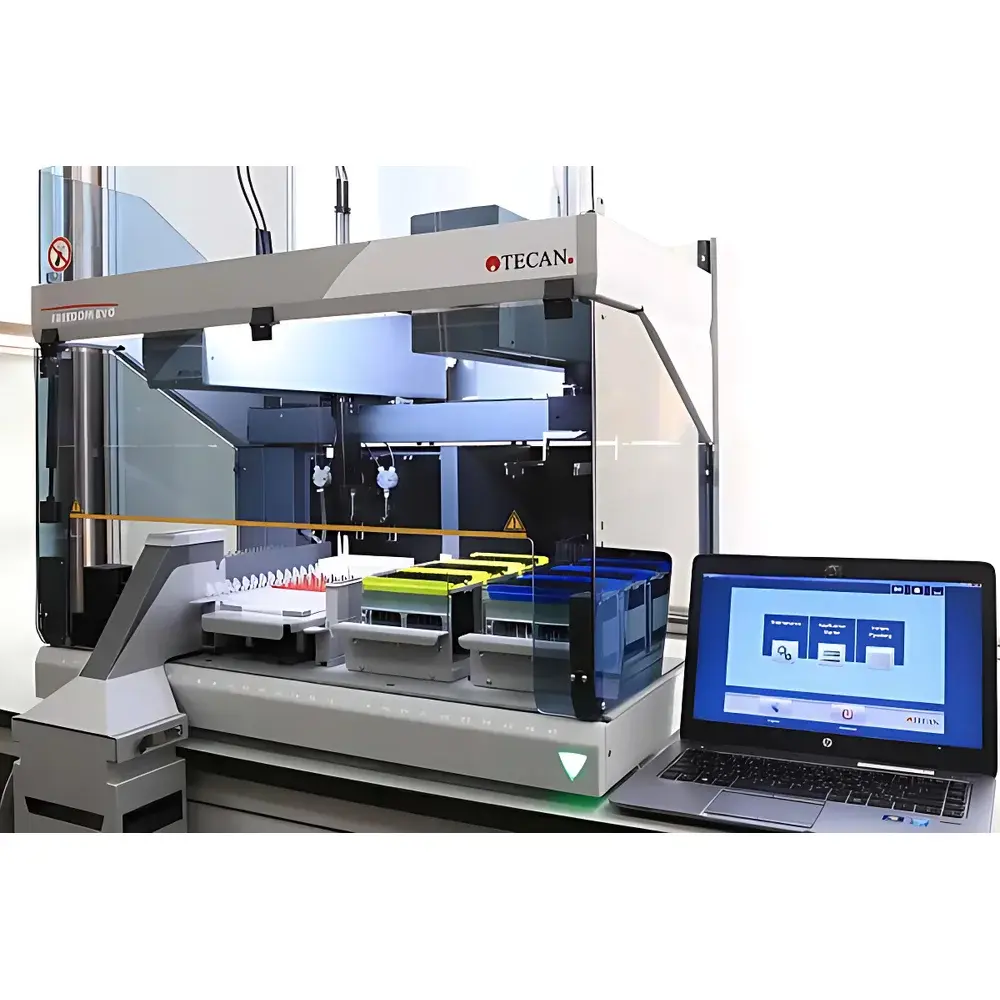 TECAN EVO75 Liquid Handling Workstation for OEM Nucleic Acid Extraction, Purification, and PCR Setup