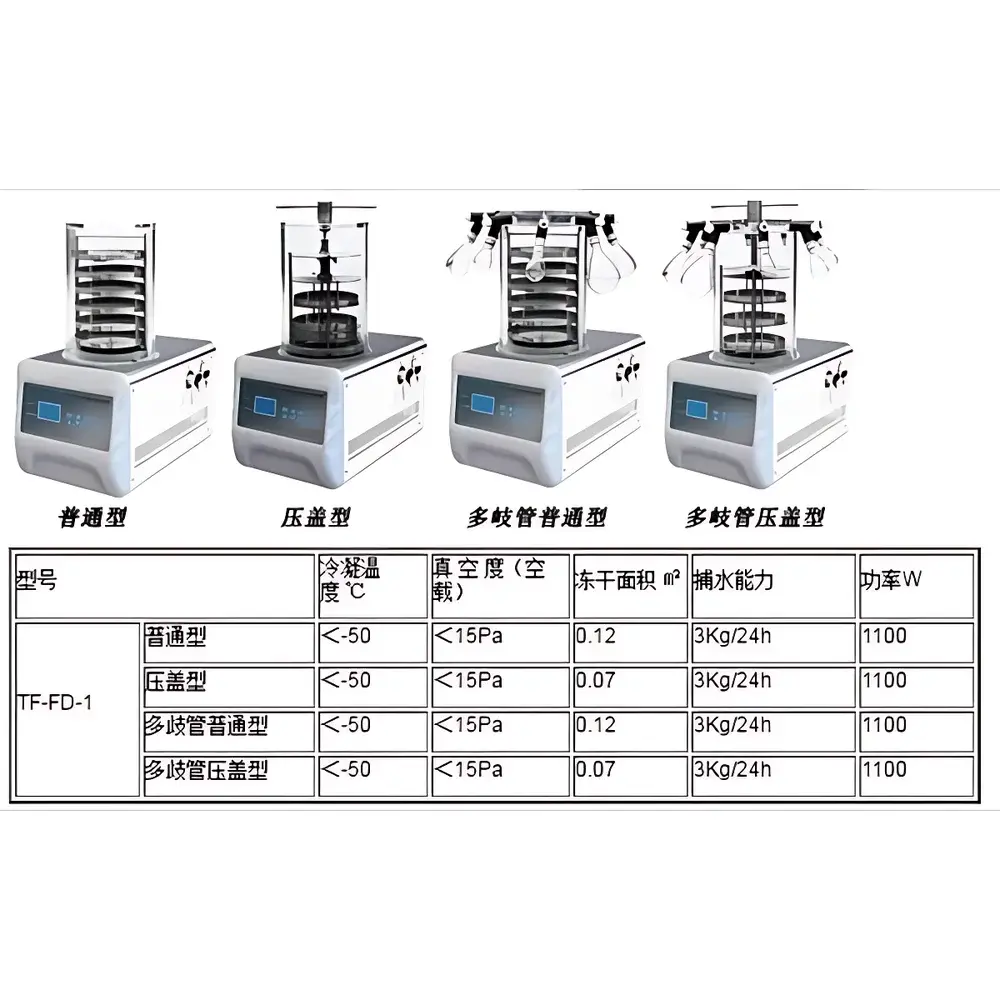 Tianfeng TF-FD-1M Multi-Manifold Laboratory Freeze Dryer
