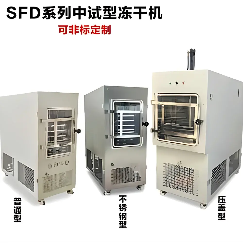 Tianfeng TF-SFD-5 Laboratory-Scale Production Freeze Dryer with Square Chamber and In-Situ Pre-Freezing