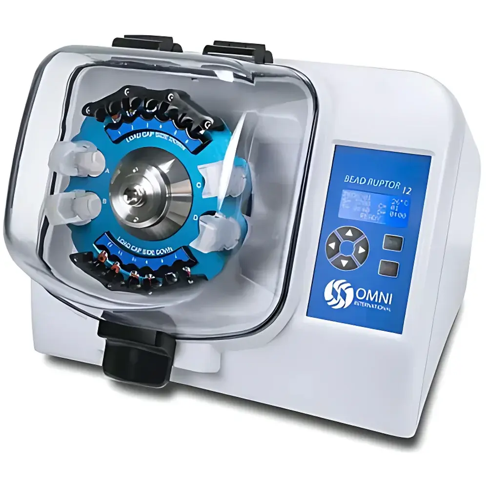 OMNI International Bead Ruptor 12 Benchtop High-Throughput Bead Mill Homogenizer