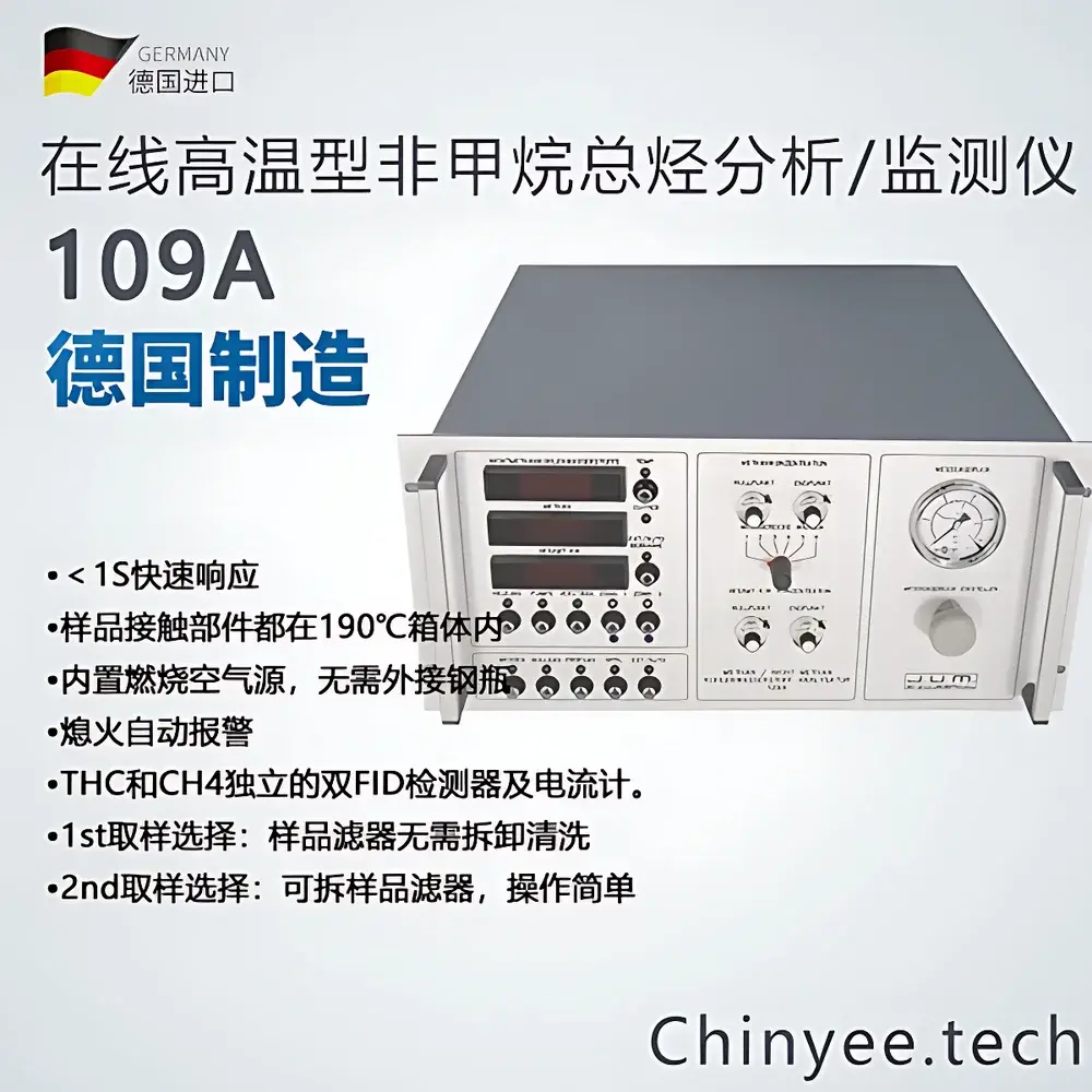 J.U.M. 109A-OVE Online Total Hydrocarbons (Non-Methane VOC) Analyzer with Flame Ionization Detection