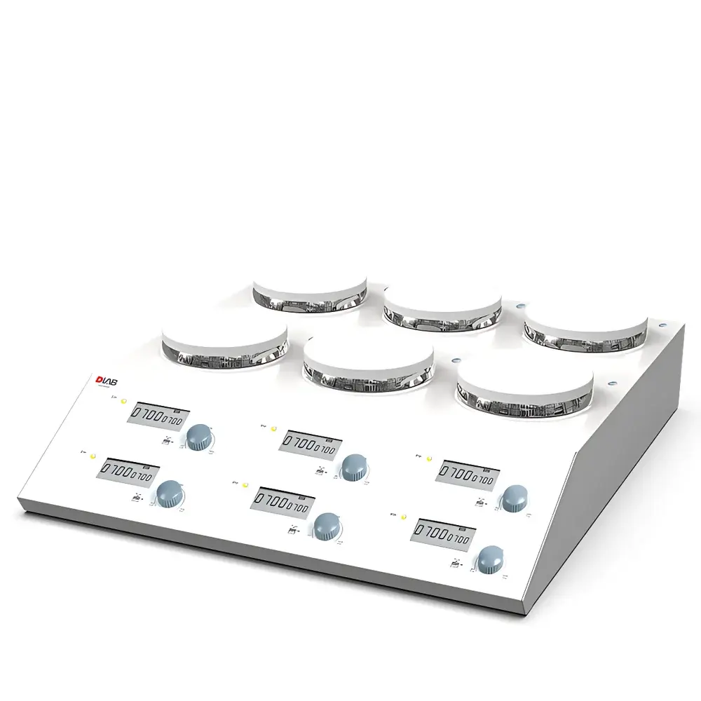 DLAB MS-M-S4 / MS-M-S6 Multi-Channel LCD Digital Magnetic Stirrer