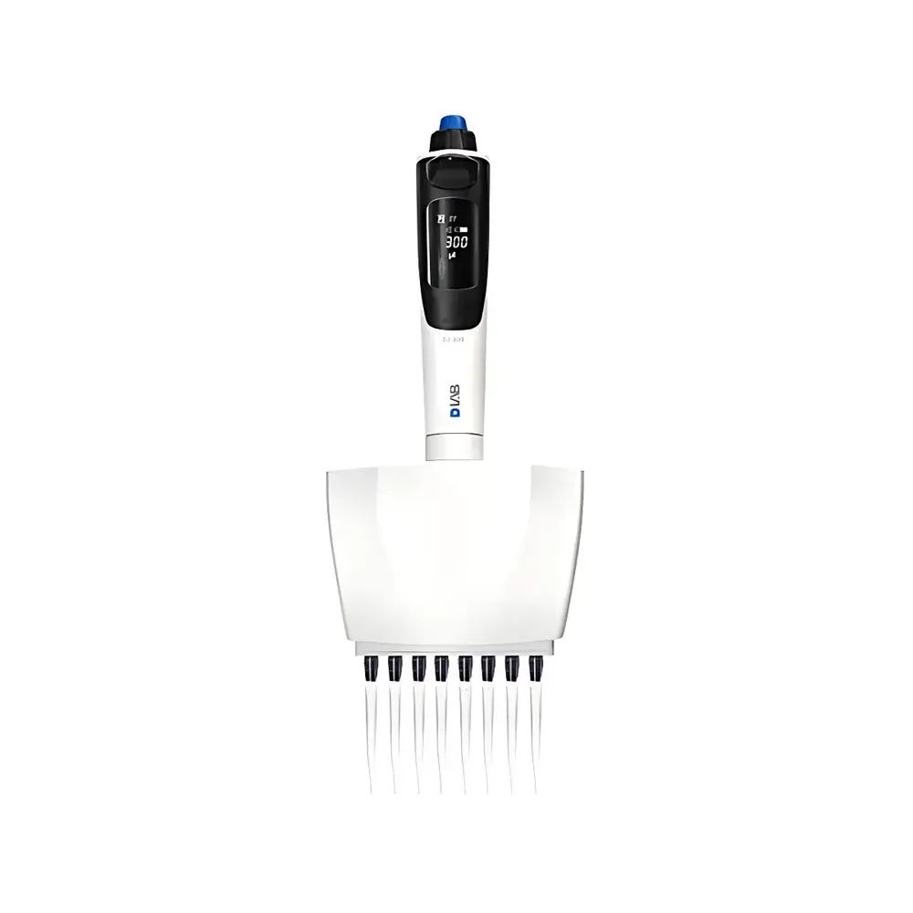 DLAB dPette+ Electric 8-Channel Pipettor