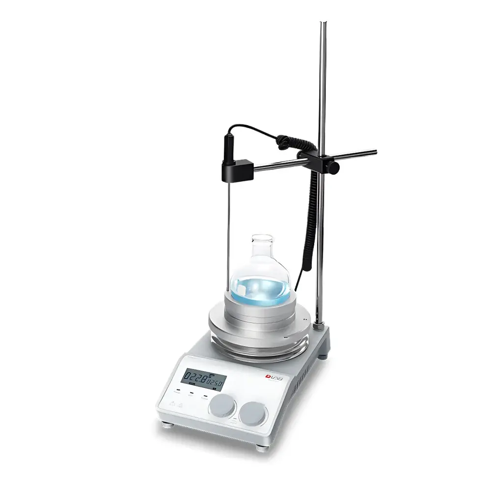 DLAB MS-H-ProM LCD Digital Timer-Enabled Magnetic Stirrer with Heating