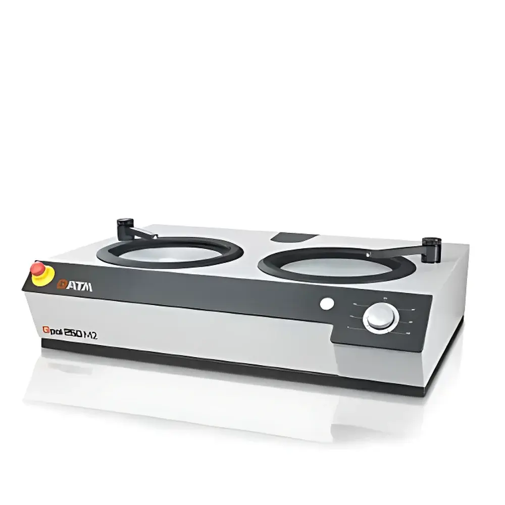 QATM Qpol 250 M2 Manual Dual-Disc Grinding and Polishing System