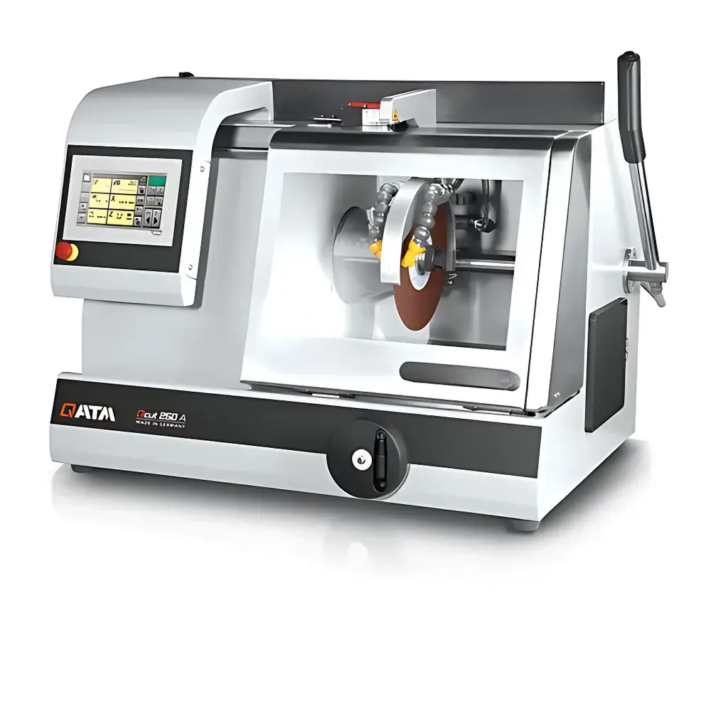 QATM Qcut 250 A (Brillant 240) Semi-Automatic Wet Abrasive Cutting Machine