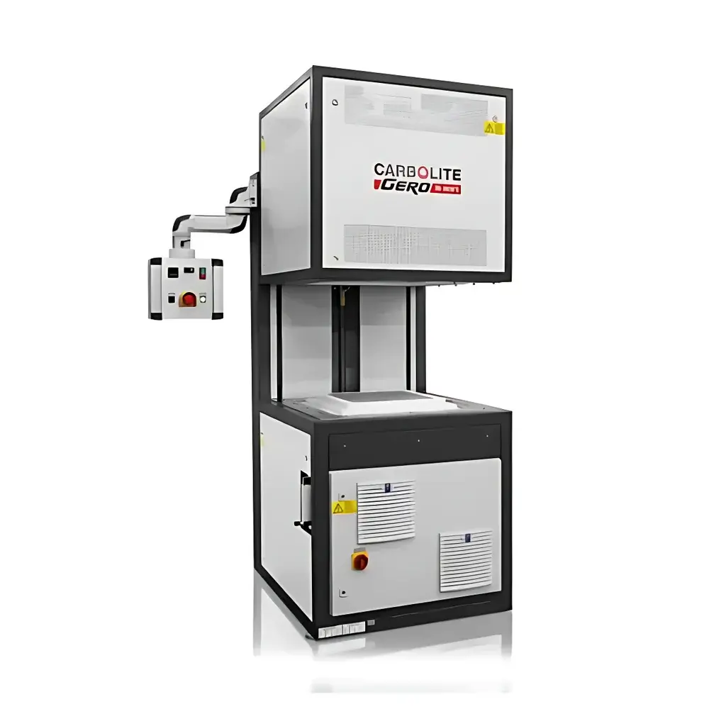 Carbolite Gero HB Series Vertical Lift-Style Bell Annealing Furnace
