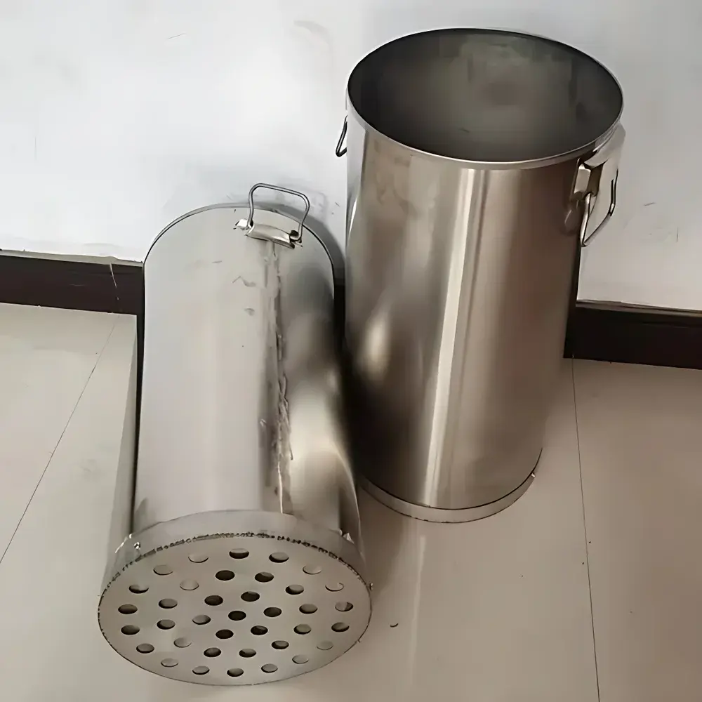 MingShen Science Stainless Steel Sieve-Bottom Sink-Float Testing Bucket Set