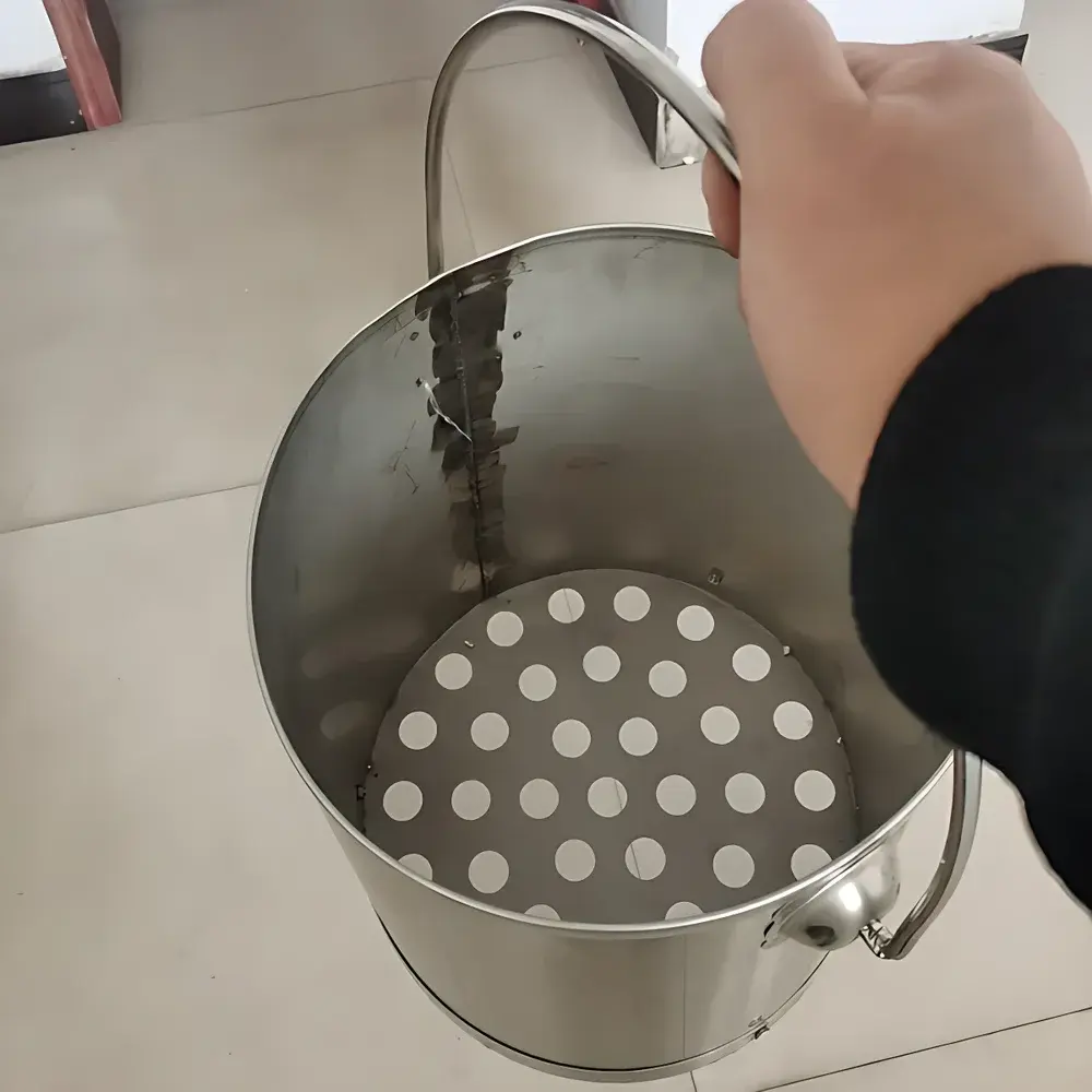 MingShen Science Stainless Steel Sieve-Bottom Sink-Float Testing Bucket Set