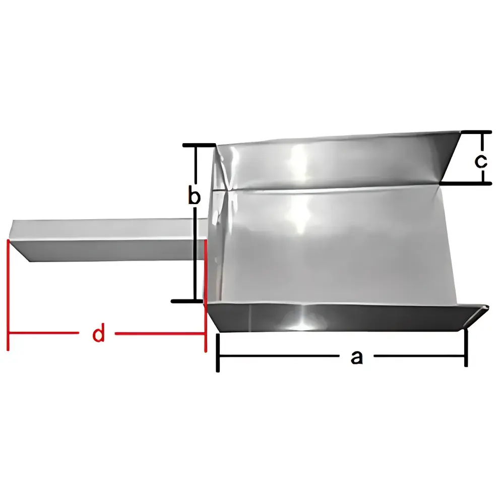 MingShen Science ZY/TF3 Stainless Steel Short-Handle Sampling Scoop