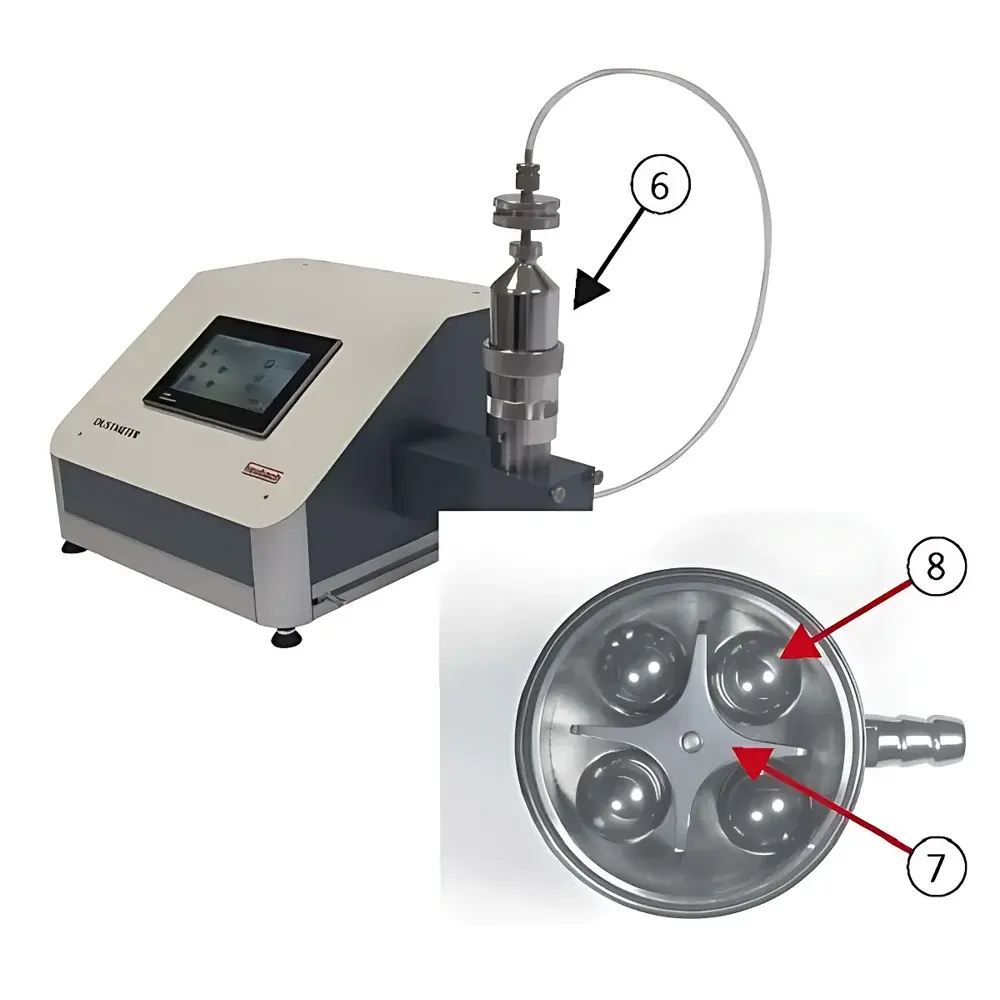 Heubach Dustmeter Seed Coating Abrasion Tester