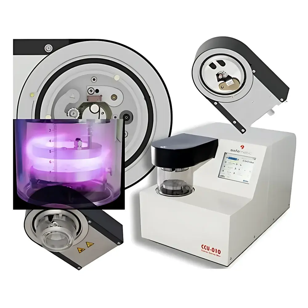Safematic CCU-010 HV High-Vacuum Coating System for Electron Microscopy