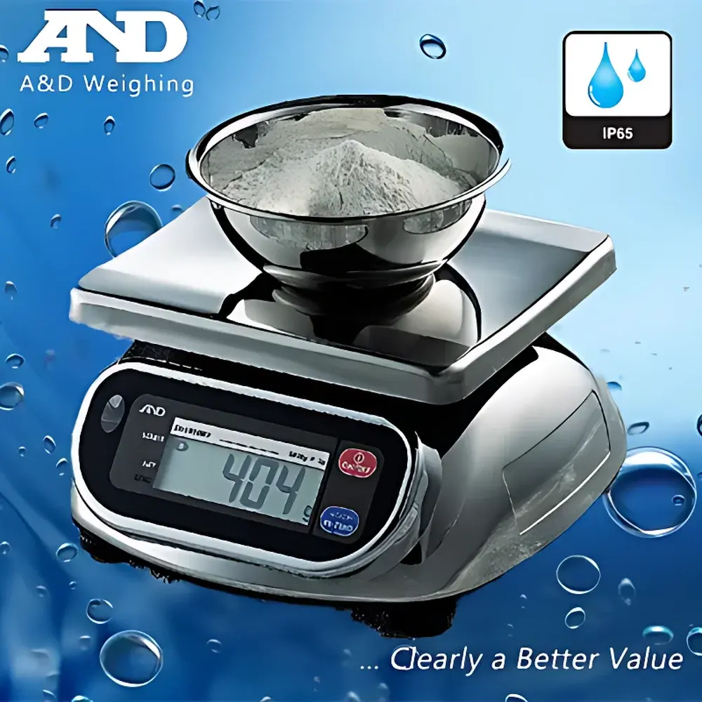 A&D SK-1000WP IP65 Waterproof Precision Benchtop Balance