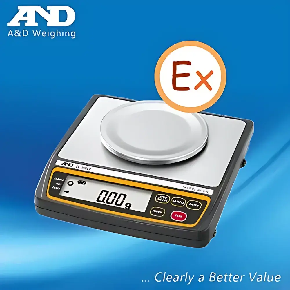 A&D EK-300EP Intrinsically Safe Precision Balance (IECEx, ATEX, FM/CSA Certified)
