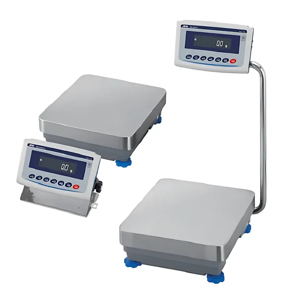 A&D GX-32001LS Industrial Floor Scale with Internal Calibration, 32 kg / 0.1 g