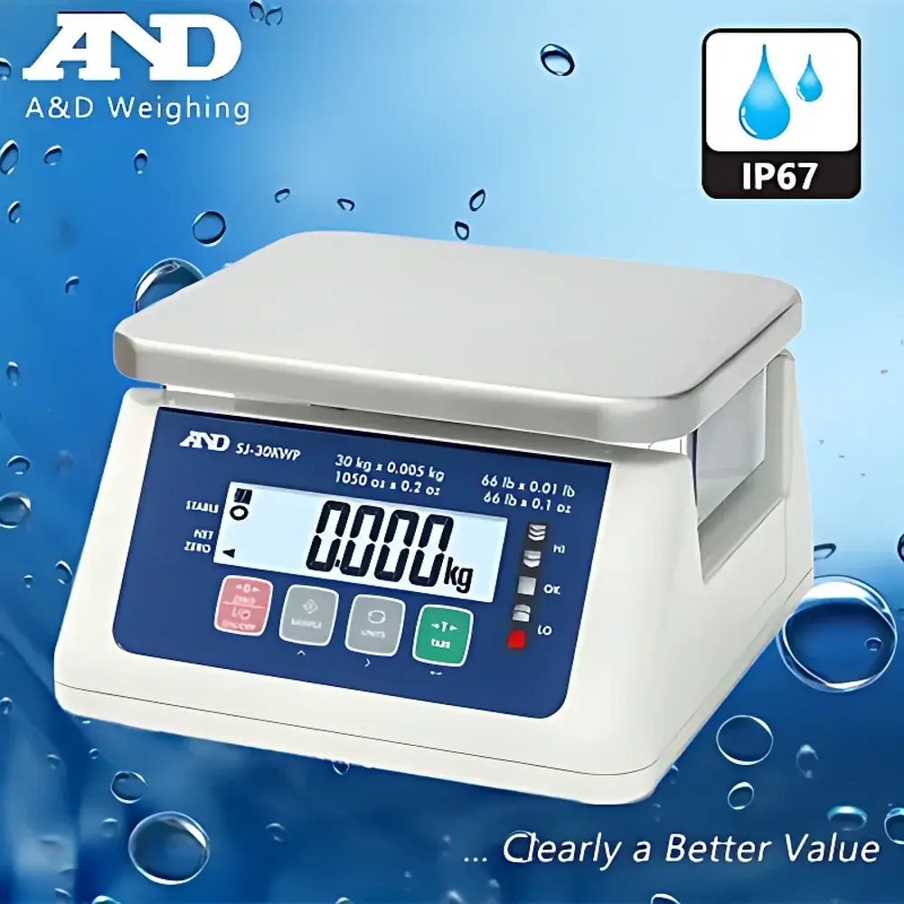 A&D SJ-3000WP Waterproof Benchtop Scale