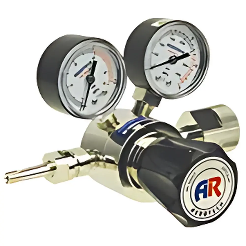 Truelab A-1H & A-2H Single-Stage High-Pressure Gas Regulators for Helium, Hydrogen, Nitrogen, and Oxygen