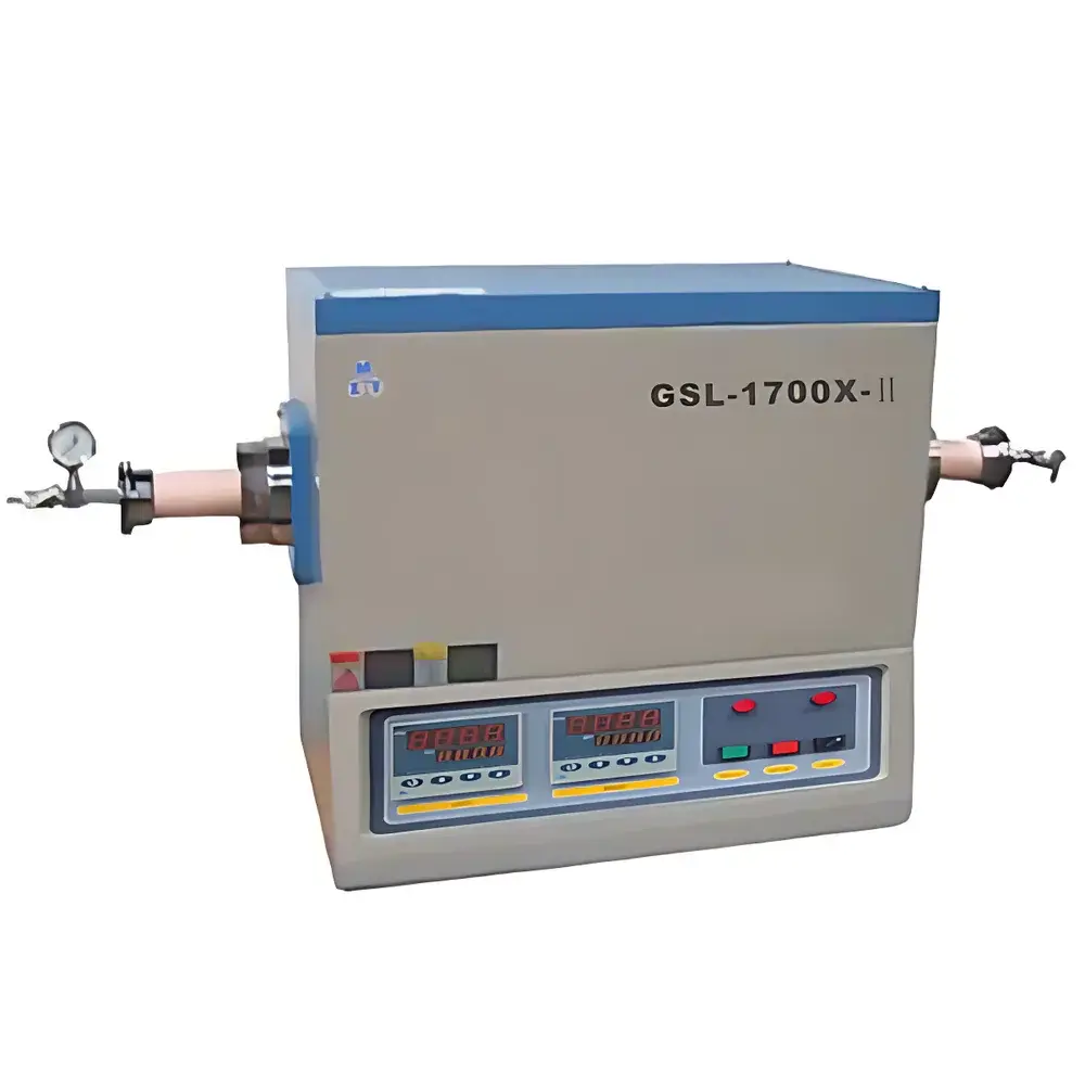 KJ GROUP GSL-1700X-II Dual-Zone High-Temperature Vacuum Tube Furnace