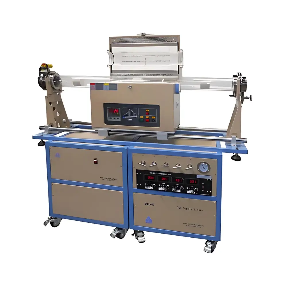 KJ GROUP OTF-1200X-4-C4LV Dual-Tube Sliding Four-Channel Gas Mixing CVD System