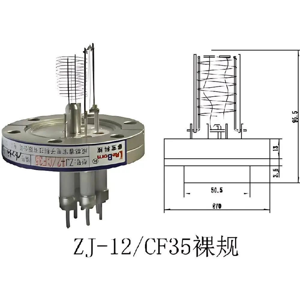 KJ GROUP ZJ-12 Bayard-Alpert Hot Cathode Ionization Gauge