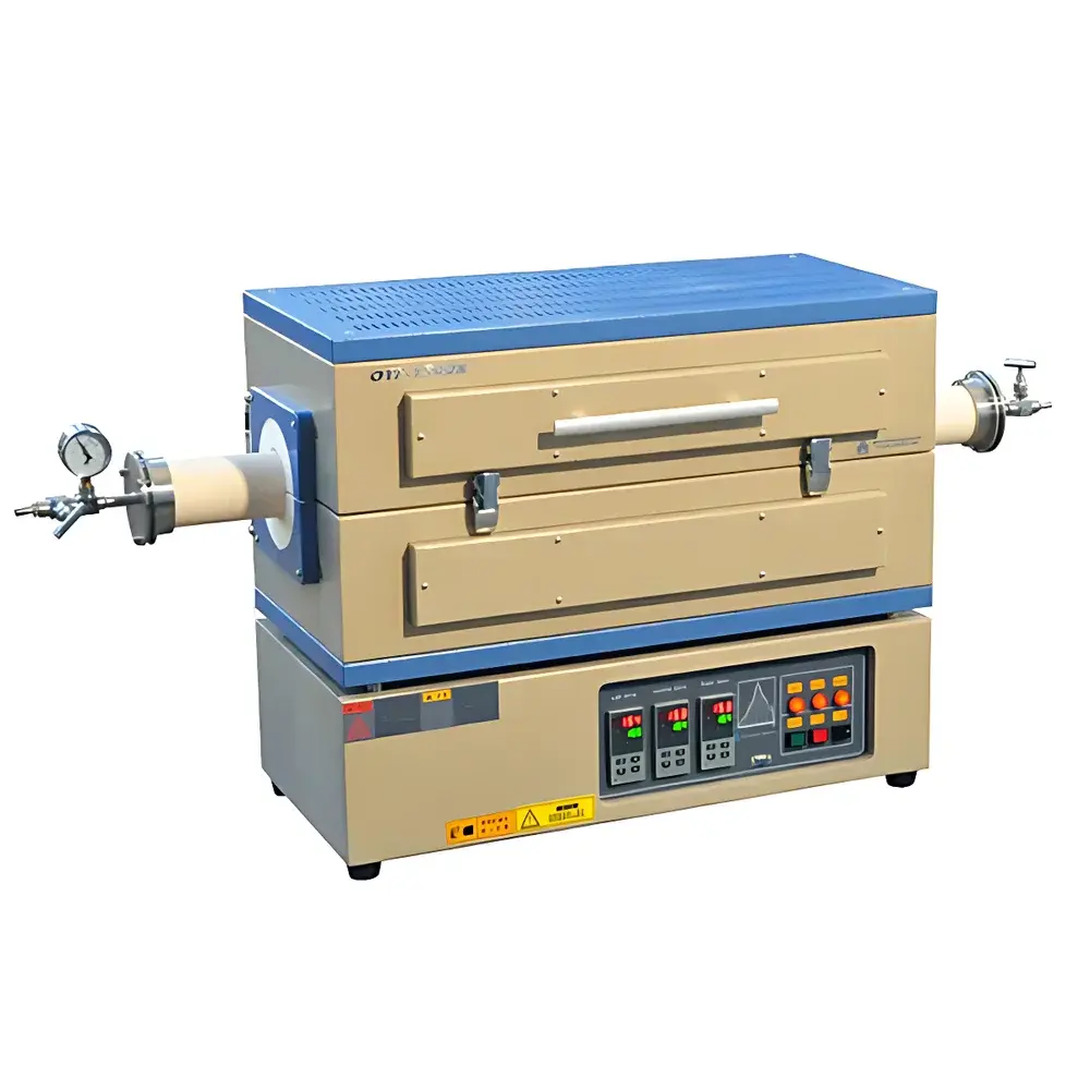 KJ GROUP OTF-1500X-III Triple-Zone Opening Tube Furnace (1500°C)