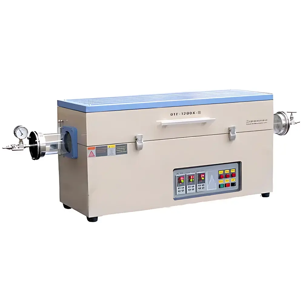 KJ GROUP OTF-1200X-III Triple-Zone Opening Tube Furnace (1200°C)