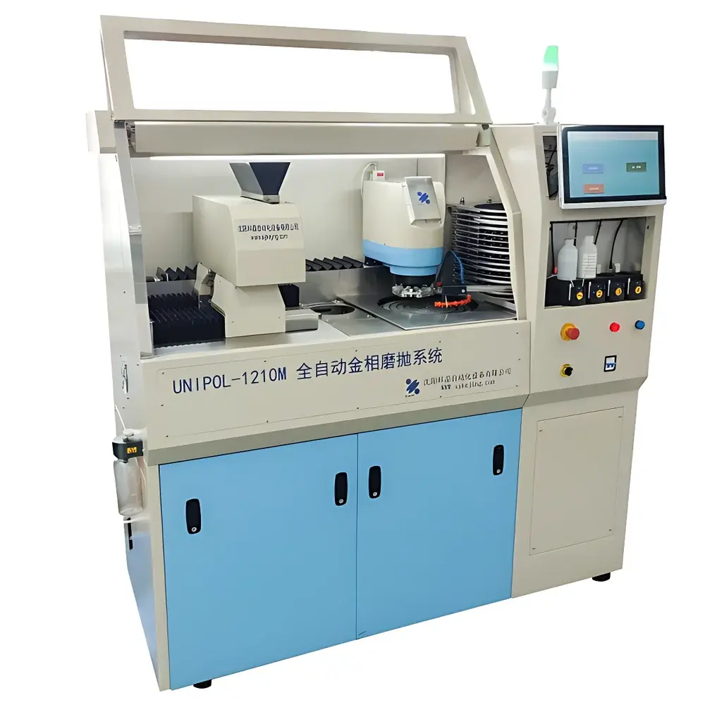 KJ GROUP UNIPOL-1210M Fully Automated Metallographic Mounting, Grinding and Polishing System