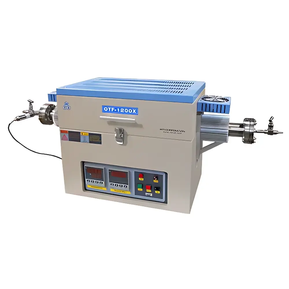 KJ GROUP OTF-1200X-60UV High-Pressure Tube Furnace with UV-Transmissive Quartz Window