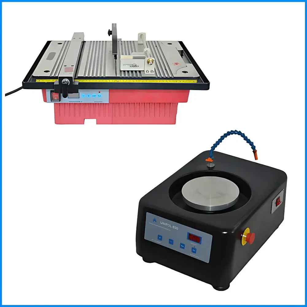 KJ GROUP SYJ-200H & UNIPOL-830 Integrated Metallographic Sample Preparation System