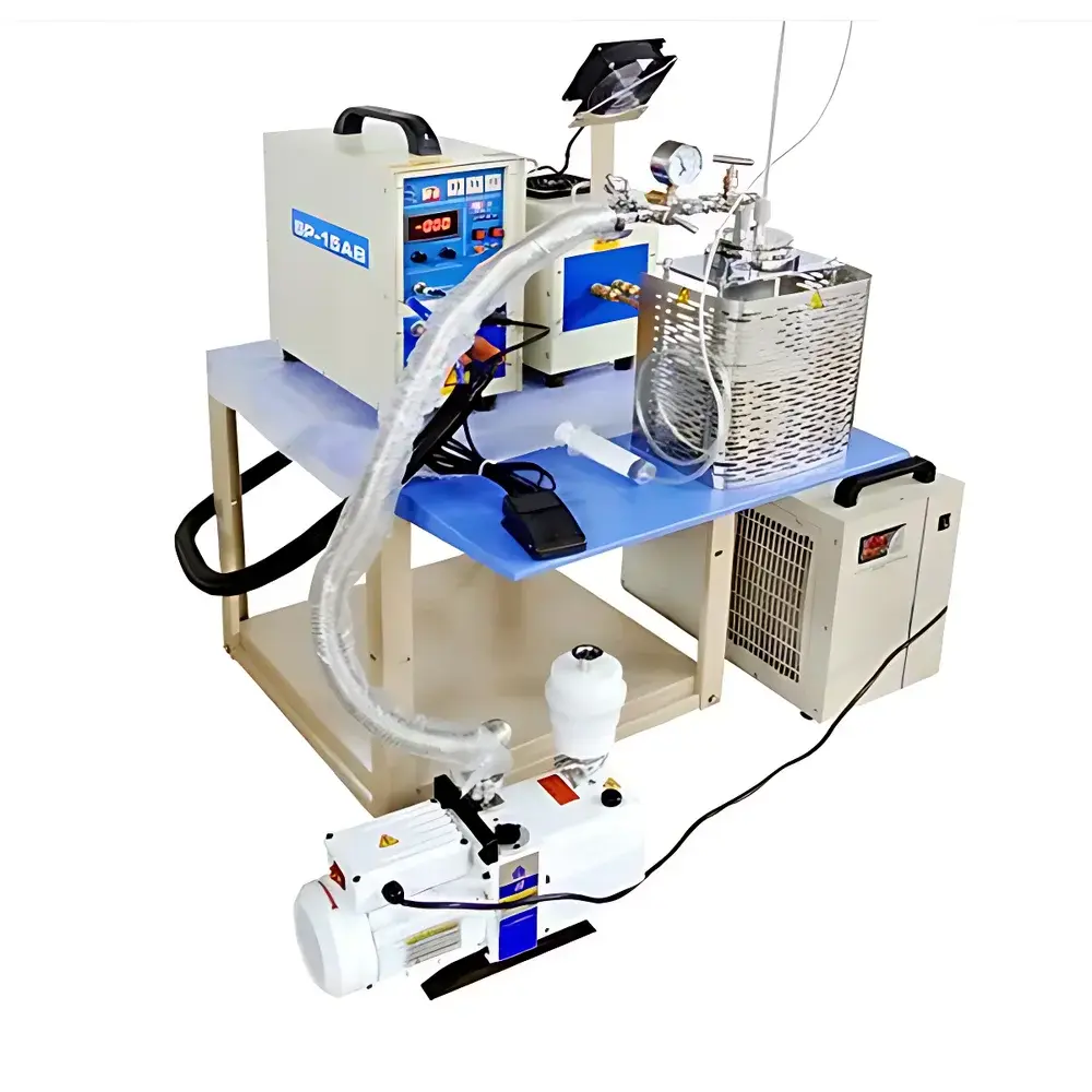 KJ GROUP SP-15VSC Top-Loading Vacuum Suction Casting Induction Melting Furnace