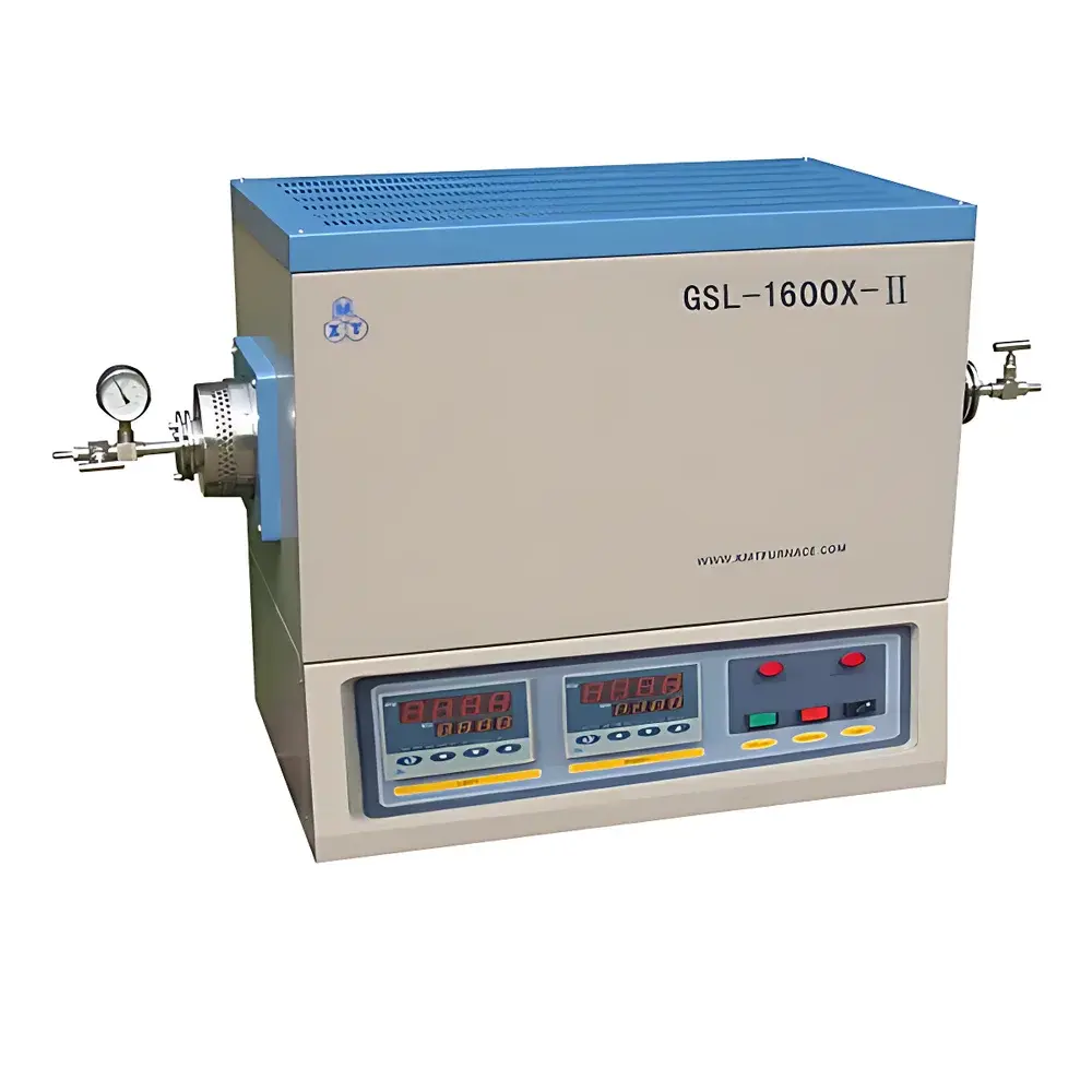 KJ GROUP GSL-1600X-II Dual-Zone High-Temperature Vacuum Tube Furnace