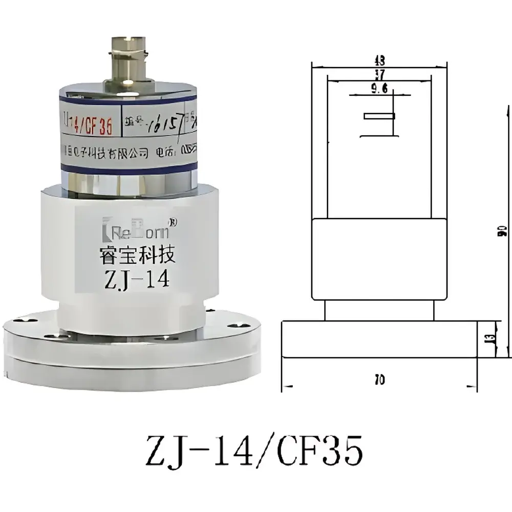 ZJ-14 Inverted Magnetron Vacuum Gauge