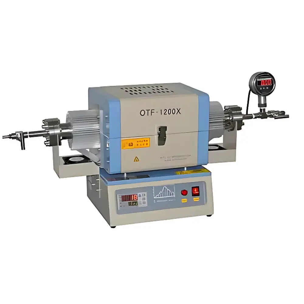 KJ GROUP OTF-1200X-HP-12 High-Temperature & High-Pressure Horizontal Tube Furnace