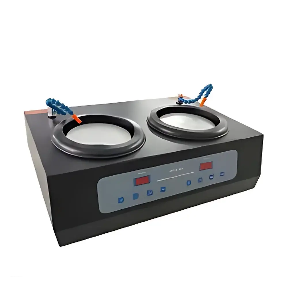 KJ GROUP UNIPOL-820 Dual-Station Metallographic Grinding and Polishing System