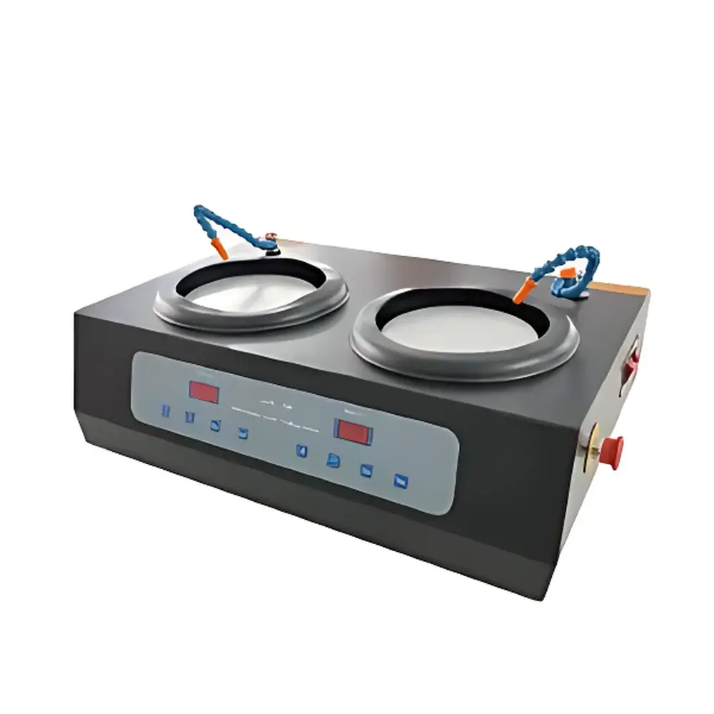 KJ GROUP UNIPOL-820 Dual-Station Metallographic Grinding and Polishing System