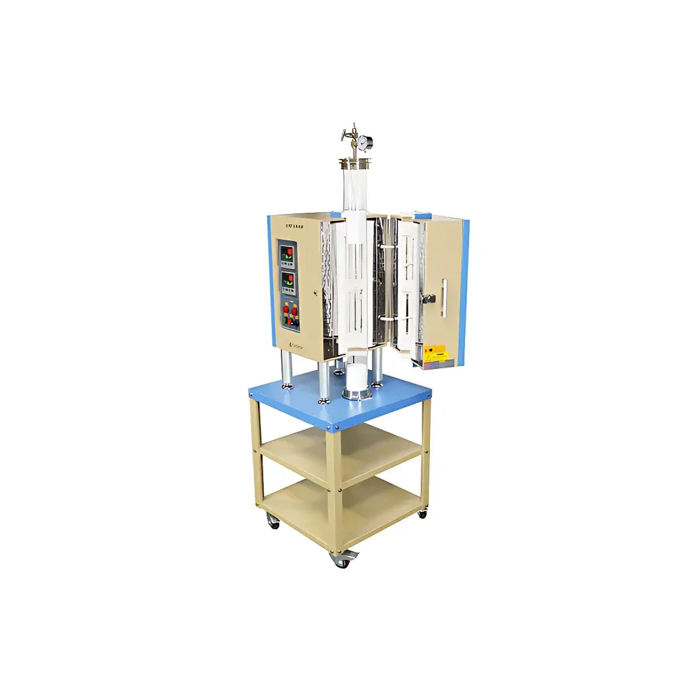 KJ GROUP OTF-1200X-4-VT-II Dual-Zone Vertical Tube Furnace (1200 °C)