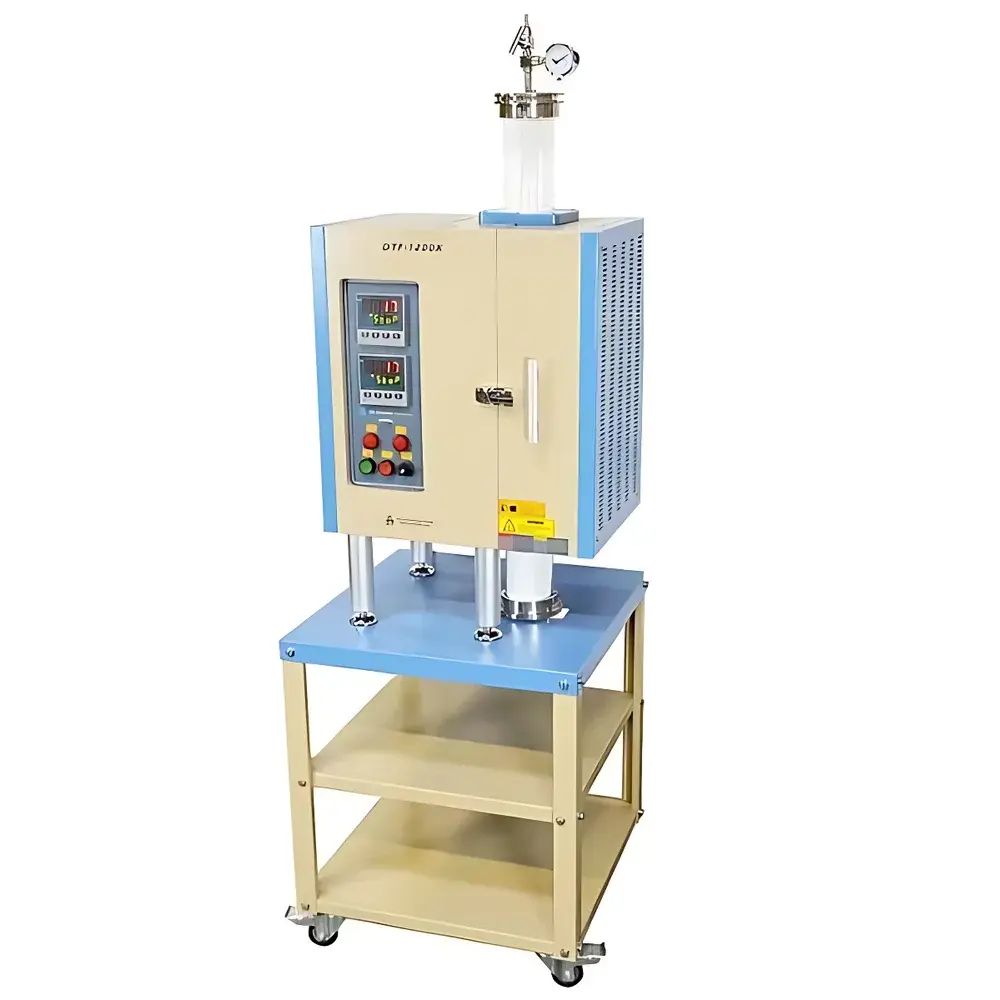KJ GROUP OTF-1200X-4-VT-II Dual-Zone Vertical Tube Furnace (1200 °C)