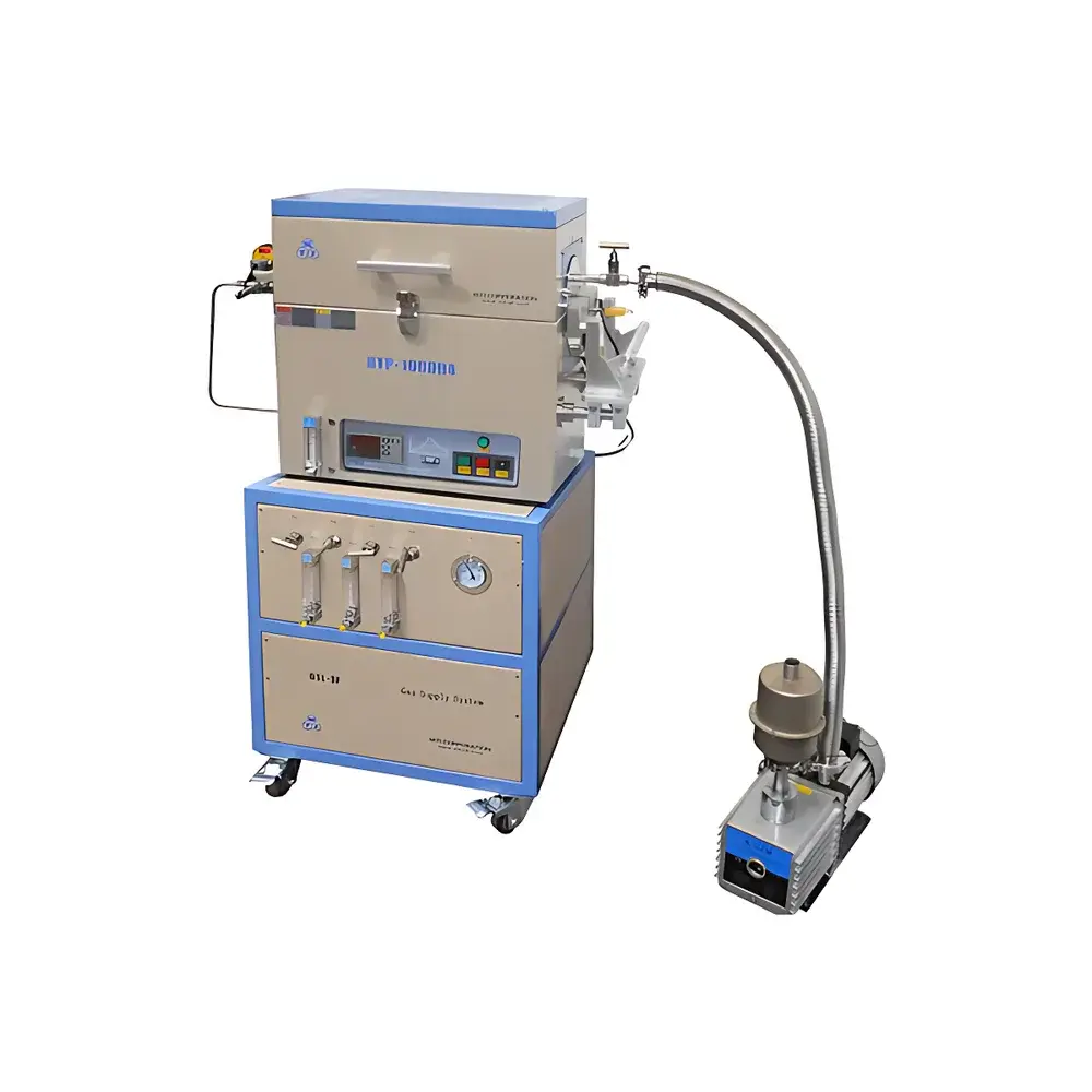 KJ GROUP RTP-1000-LV3F Rapid Thermal Processing Tube Furnace with Triple Float-Type Mass Flow Controllers