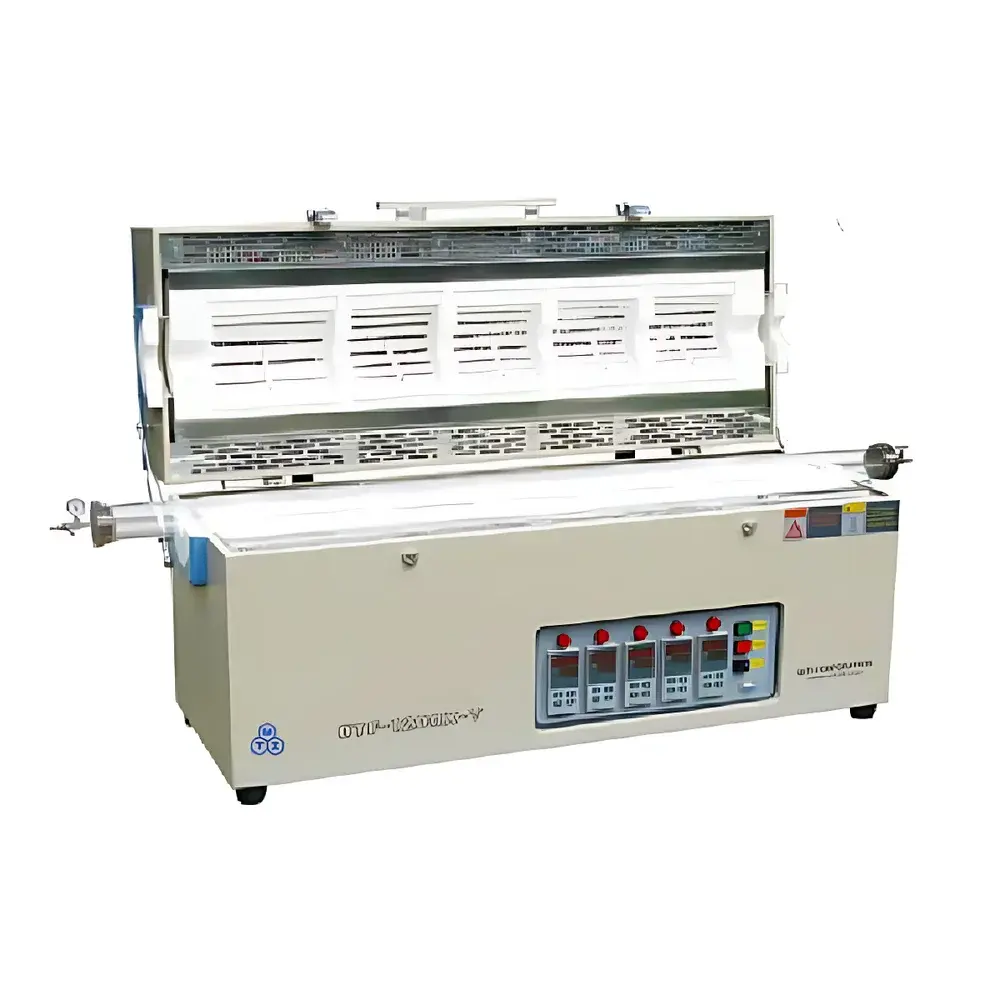 KJ GROUP OTF-1200X-V Five-Zone Split-Type Tube Furnace with Independent PID Control (1200 °C)