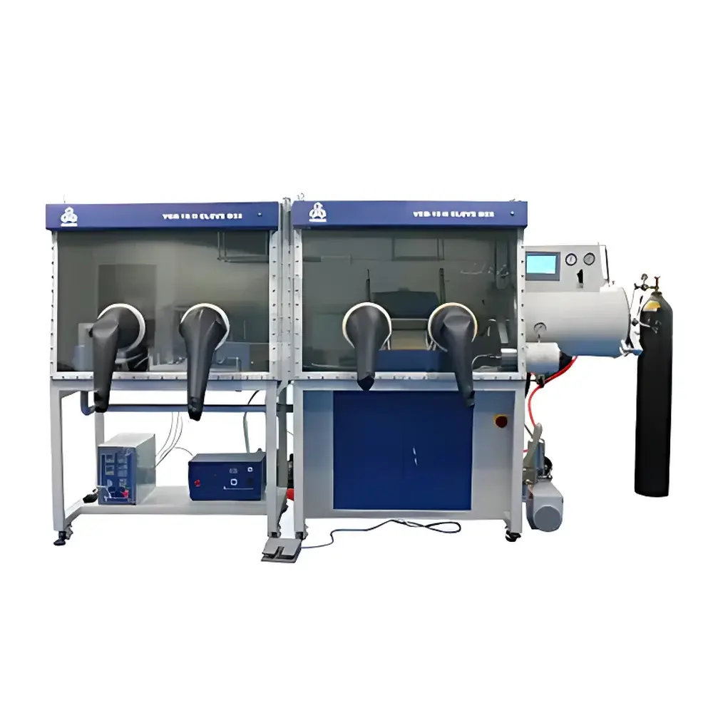 KJ GROUP VGB-10-II Dual-Station Stainless Steel Glovebox