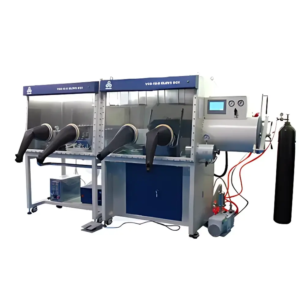 KJ GROUP VGB-10-II Dual-Station Stainless Steel Glovebox