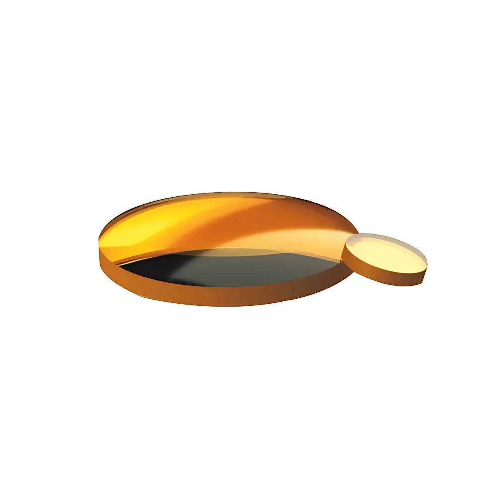 GL75P Zinc Selenide (ZnSe) Positive Meniscus Lens, Uncoated & IR Broadband Anti-Reflection Coated (8–12 µm)