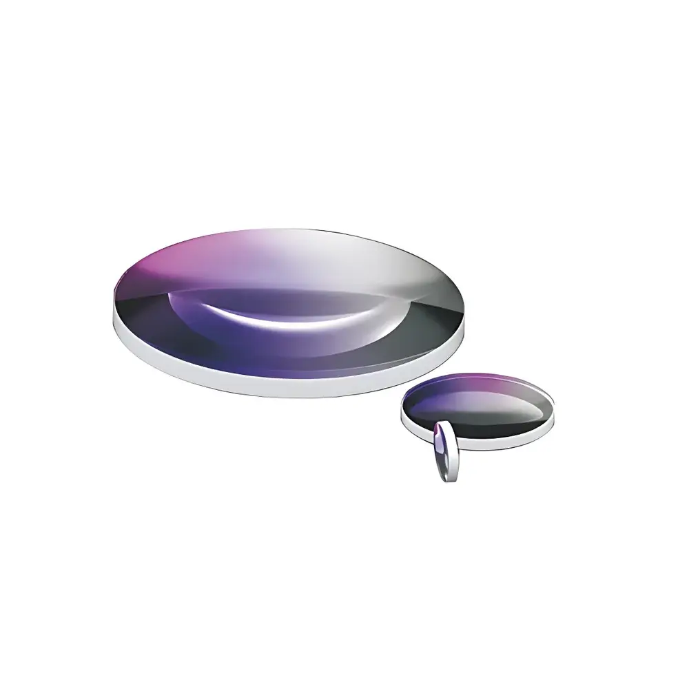 GL21 UV-Fused Silica Plano-Convex Lens (Uncoated & UV Broadband AR-Coated)