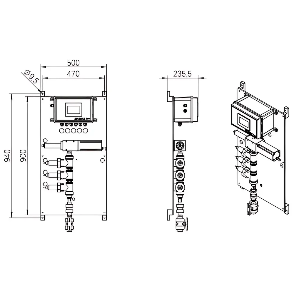 Hach MS5056 Industrial Panel-Mount Multi-Parameter Online Analyzer