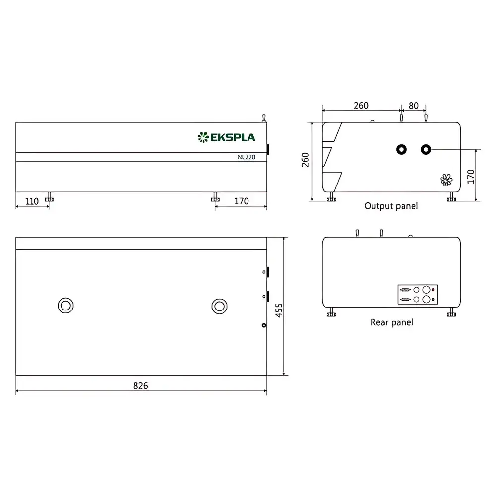Ekspla NL220 High-Energy Kilohertz Nanosecond Diode-Pumped Solid-State Q-Switched Nd:YAG Laser