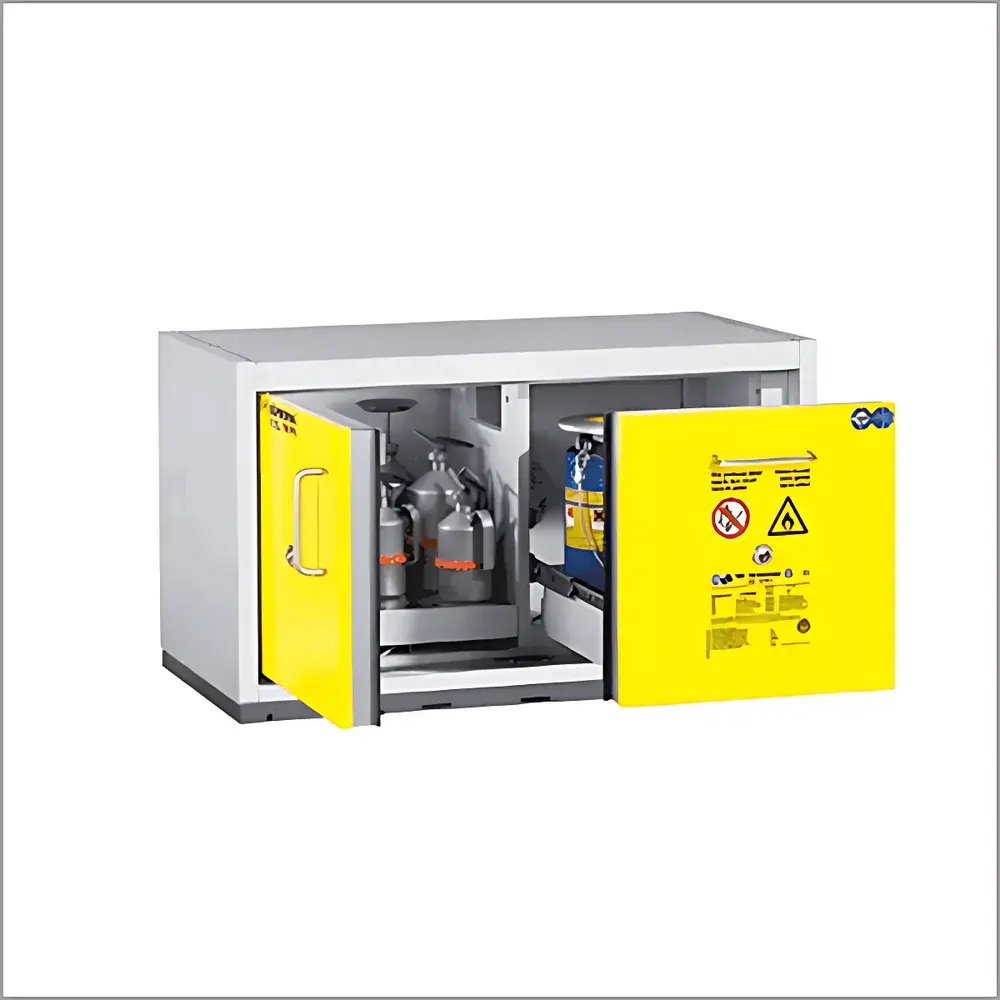 Dueperthal DUEPERTHAL Undercounter Safety Cabinet with Wing Doors and Drawer Configuration