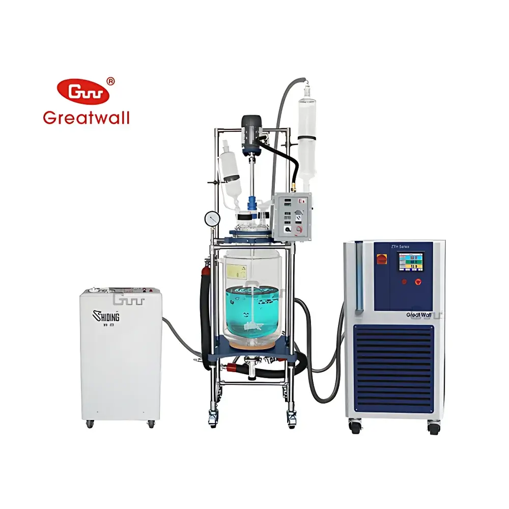 The Great Wall GR-50L Variable-Frequency Speed-Controlled Double-Jacketed Glass Reactor