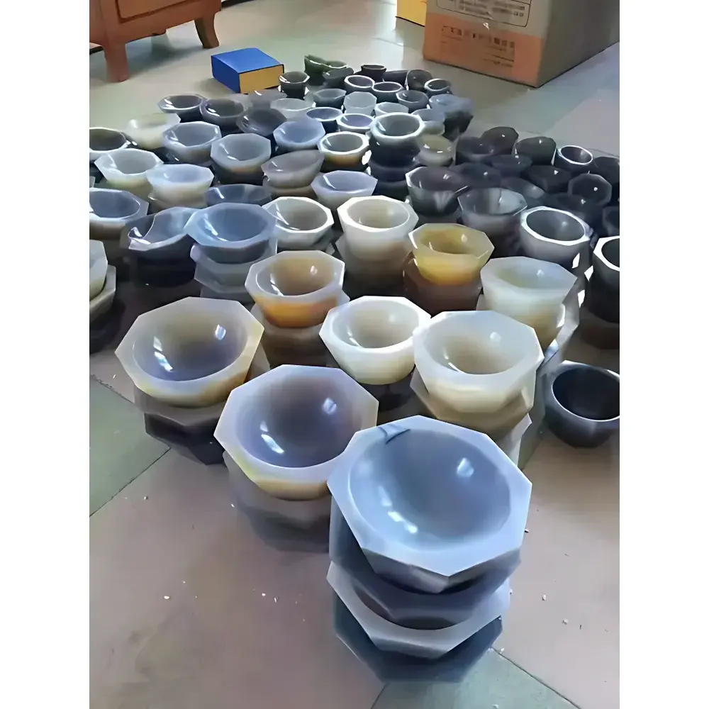 Jiubin Instruments Agate Mortar Set (40–220 mm Internal Diameter)