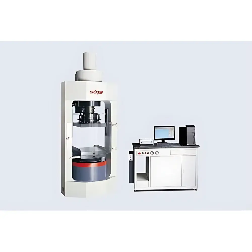 SUNS YAW-2 Electro-Hydraulic Servo Compression Testing Machine with D-Type Fixture