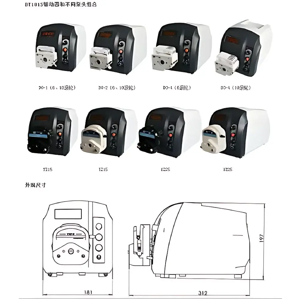 Chuding BT101S Programmable Peristaltic Pump with YZ15/DG Series Pump Heads